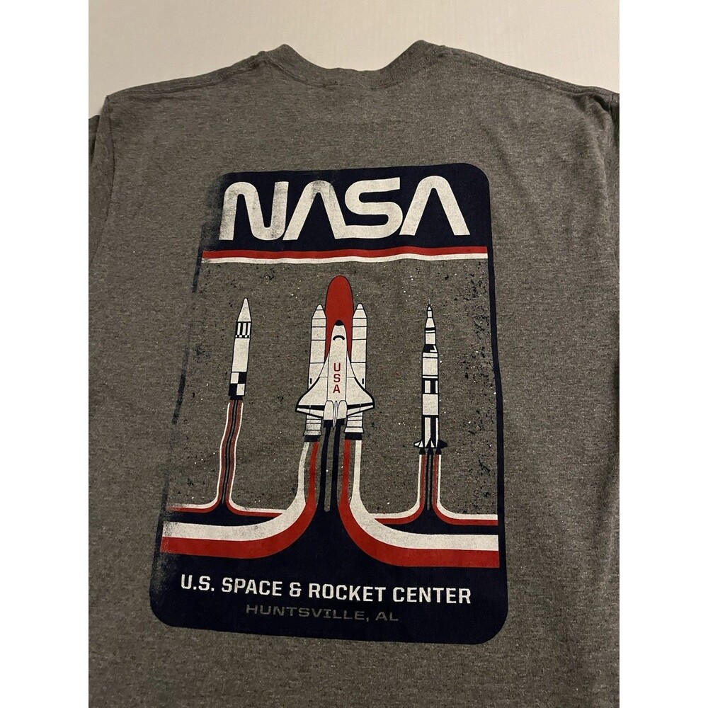 NASA US Space Rocket Center Museum Huntsville AL Shuttle T-Shirt LARGE Marshall